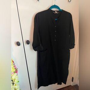 Simple Black Kurta